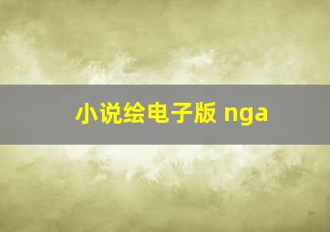 小说绘电子版 nga